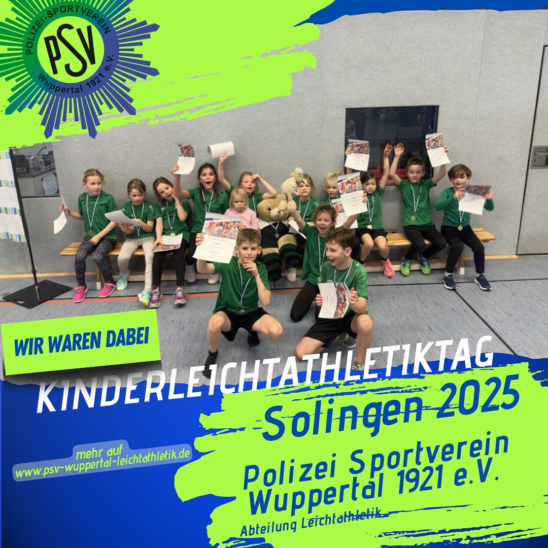 🏆 VON 0 AUF SIEG! – Unsere „Grashüpfer“ rocken Solingen! 🐸🔥

Beim 21. Kinderleichtathletik-Sportfest des SLC Solingen am 01. Februar gingen unsere U8- und U10-Teams an den Start – und das mit ganz großem Kino! 🎬💙

🟢 U8 – „PSV-Grashüpfer“:
Noch fast ganz neu im Team, Ziel war: nicht Letzter werden… und dann DAS:
🥇 1. Platz – mit Power, Teamgeist und einer Biathlonstaffel zum Staunen!
💥 Platz 1 im Medizinballstoß ✔
💥 Platz 1 im Hindernissprint ✔
💥 Nur 3 Fehlschüsse im Biathlon ✔
➡️ Vom Neuling zum Turniersieger – was für eine Geschichte! 🤯👏

🔵 U10 – „Grashüpfer“ & „Blaulichter“:
Starke Leistung der U10-Grashüpfer mit Platz 9 –
und dann kamen die „Blaulichter“:
🥇 Platz 1 in der U10 – Doppelsieg für den PSV! 🏆🏆

👉 Fazit: Zwei Teams, zwei Altersklassen, zwei Mal Platz 1 – PSV-Power pur!
Ein Riesen-Dank an alle Trainerinnen, Helferinnen & Eltern für die Unterstützung. 💙

#PSVWuppertal #GrashüpferPower #U8Champions #U10Gewinner #Kinderleichtathletik #TeamPSV #SolingenErobert #Vereinsliebe #BiathlonWunder #JungUndStark #WettkampfDebüt #Doppelsieg #psvwuppertalleichtathletik #ehrenamt #wuppertal #solingerleichtathletikclub