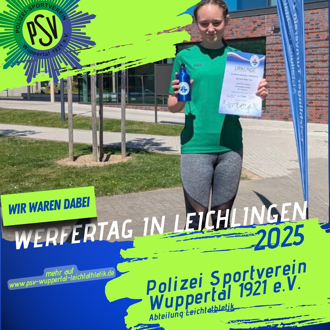 🚨 Vereinsrekord-Alarm! 🚨
Clara (Jg. 2014) stellte sich der Herausforderung – und wie! 💪
Eine Altersklasse höher (W12) angetreten, ging sie beim Kugelstoßen und Speerwurf mutig an den Start – mit Zielen, die Geschichte schreiben. 🏆
🥇 Kugelstoßen:
Ziel war der Vereinsrekord aus dem Jahr 1981 (!) – 6,97 m.
Clara schleuderte die Kugel auf 7,10 m, holte sich Platz 1 UND den neuen Vereinsrekord! 🔥
Das Wintertraining zahlt sich aus!
🥈 Speerwurf:
Erst zwei Trainingseinheiten – und trotzdem ein Volltreffer:
16,22 m, Platz 2 und erneut Vereinsrekord in ihrer eigentlichen Altersklasse! 🎯
Mit mehr Konstanz ist der 20-Meter-Wurf nur noch eine Frage der Zeit.
👉 Zwei Starts, zwei Rekorde – und ganz viel Potenzial!
Clara, das war richtig stark! 💙💥
#PSVWuppertal #psvwuppertalleichtathletik #ehrenamt #wuppertal #Vereinsrekord #Kugelstoßen #Speerwurf #WurfPower #Nachwuchstalent #LeichtathletikLiebe #TeamPSV #WuppertalBewegtSich #Rekordjägerin